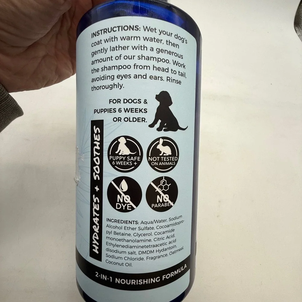 Precious‎ Tails 2-in-1 Oatmeal Care Pet Shampoo Conditioner Coconut Vanilla 33oz